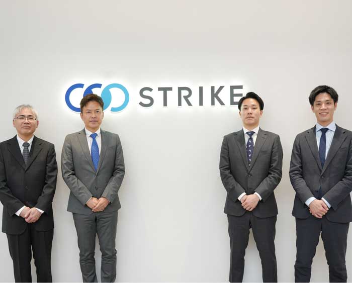 有限会社アクティブライフ旭川（現：有限会社ウェルフォース） 取締役事務長 田中稔洋氏, 株式会社ウェルフォース 代表取締役 桶川和則氏, 株式会社日本創生投資 ディレクター 牧大誠氏, ストライク福留