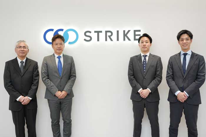 田中稔洋氏、桶川和則氏、牧大誠氏、ストライク福留