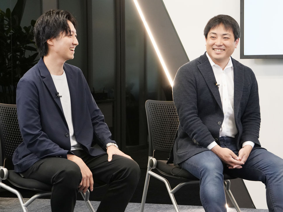 LocationMind株式会社 代表取締役CEO 桐谷 直毅氏、LocationMind株式会社 取締役CFO 小川 竜馬氏