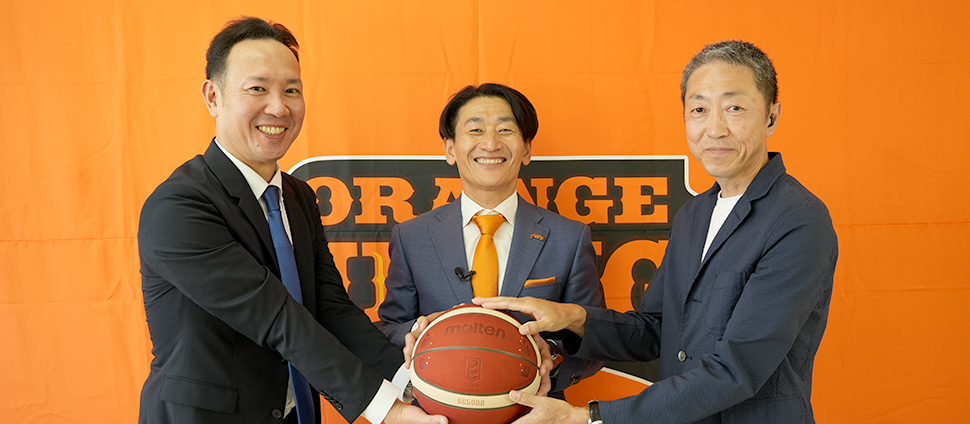 株式会社エヒメスポーツエンターテイメント 取締役副会長 河原 成紀氏、ストライク合田、ストライク吉本
