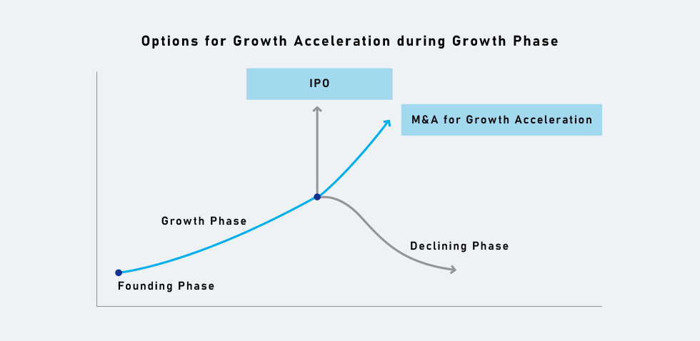 Options for Growth Acceleration during Growth Phase